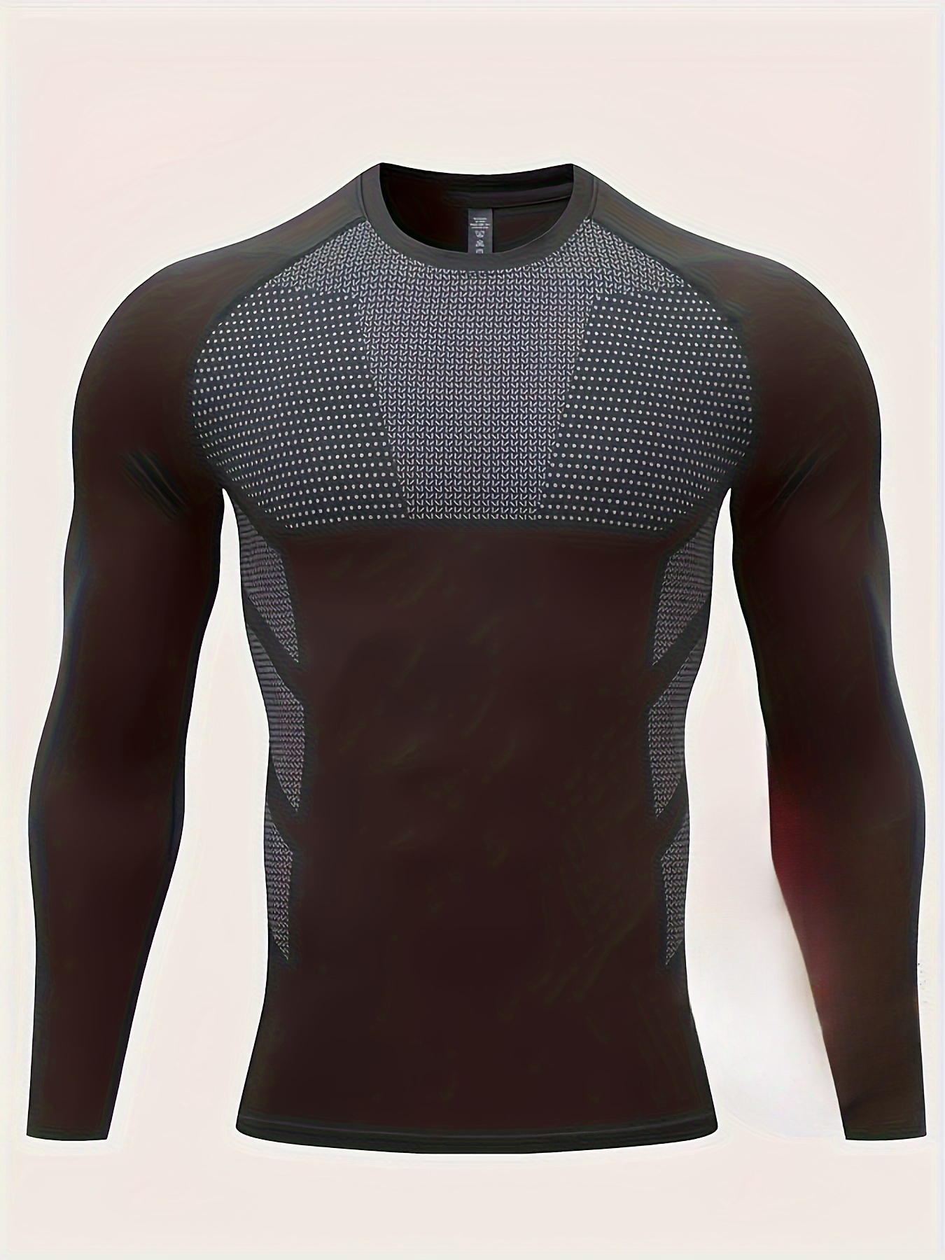 T Shirt Tight Fit - Men's autumn and winter thick fitness