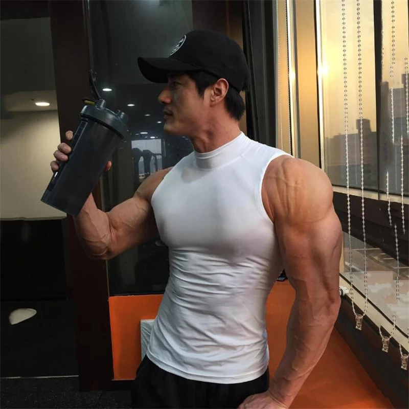 Sleeveless Undershirt - Compression Tight Clothing Gym Workout Bodybuilding