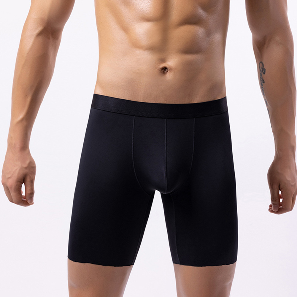 Men Ice Silk Long Leg Shorts B - огляд і ціна Long Leg Trunk Men