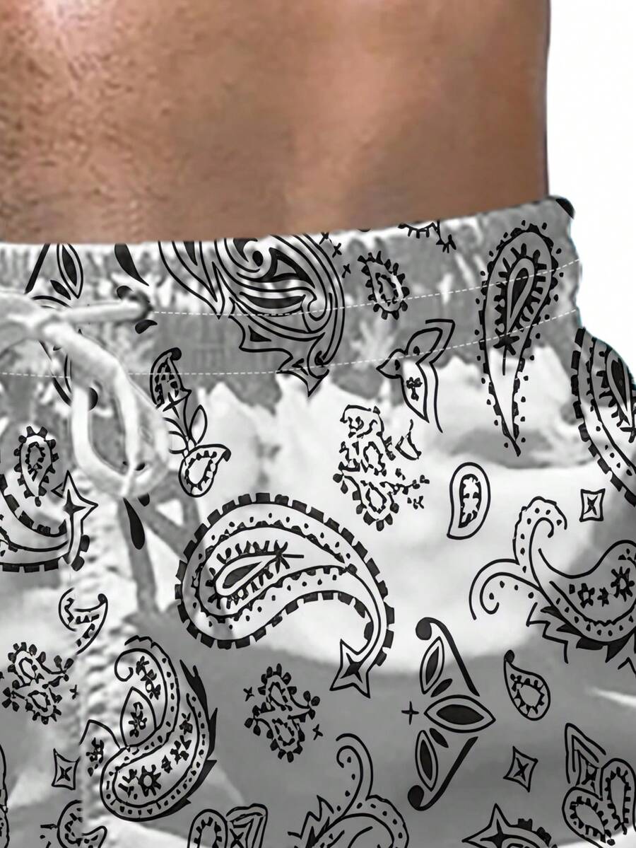 Mens Beach Shorts 3D Digital P - огляд і ціна Trunk Breathable Men