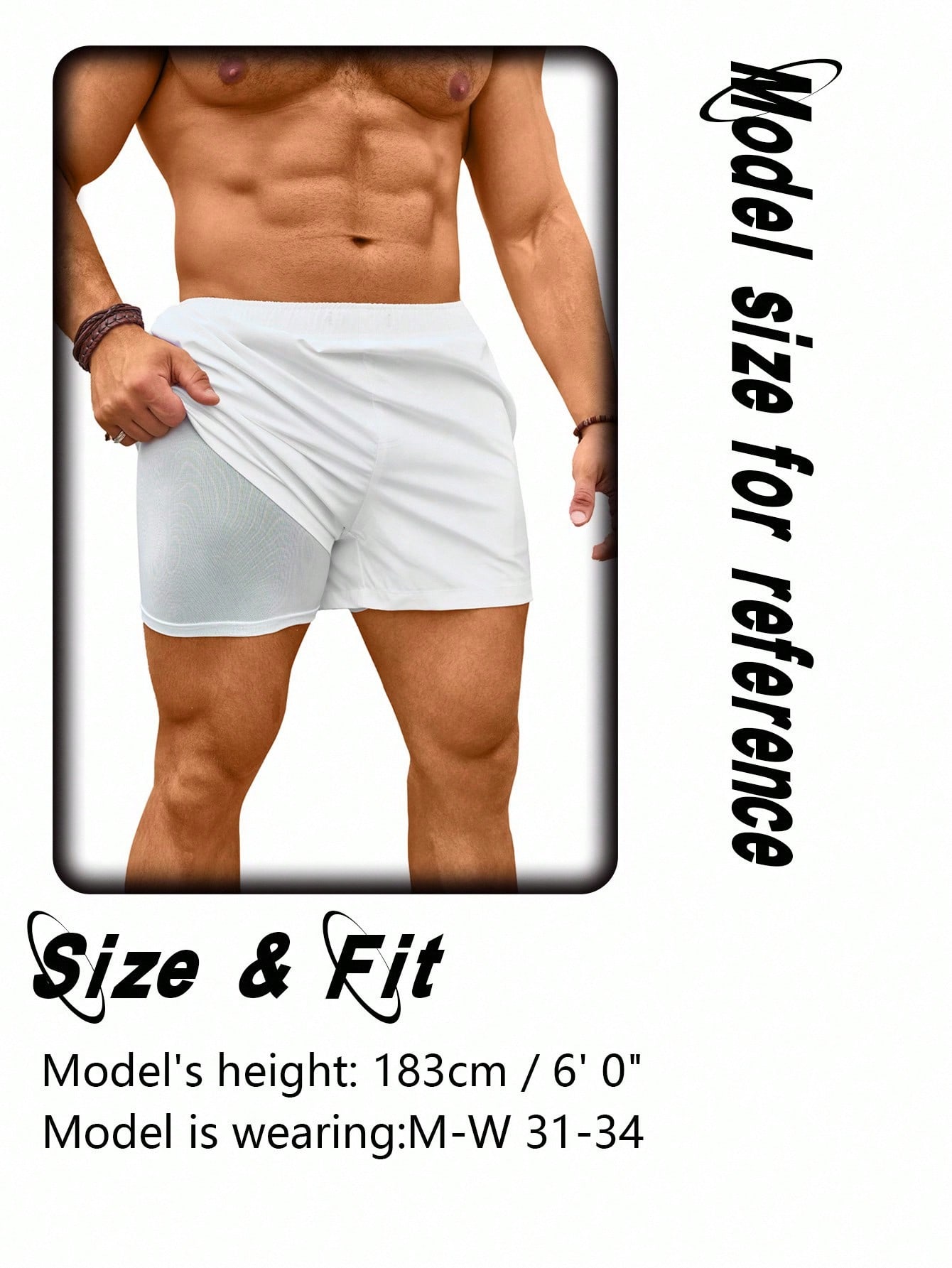 Men's Swimming Trunks Drawstri - огляд і ціна Bamboo Fiber Trunk