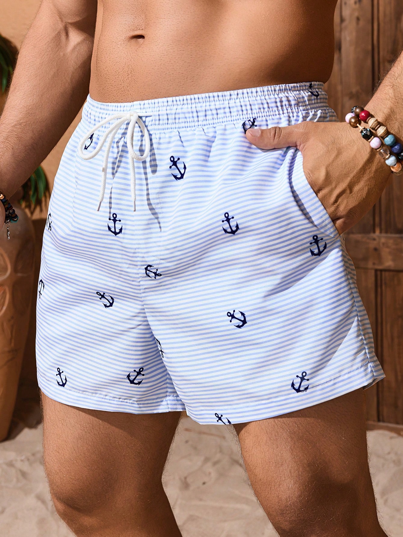 Men's Swimming Trunks Drawstri - огляд і ціна Bamboo Fiber Trunk