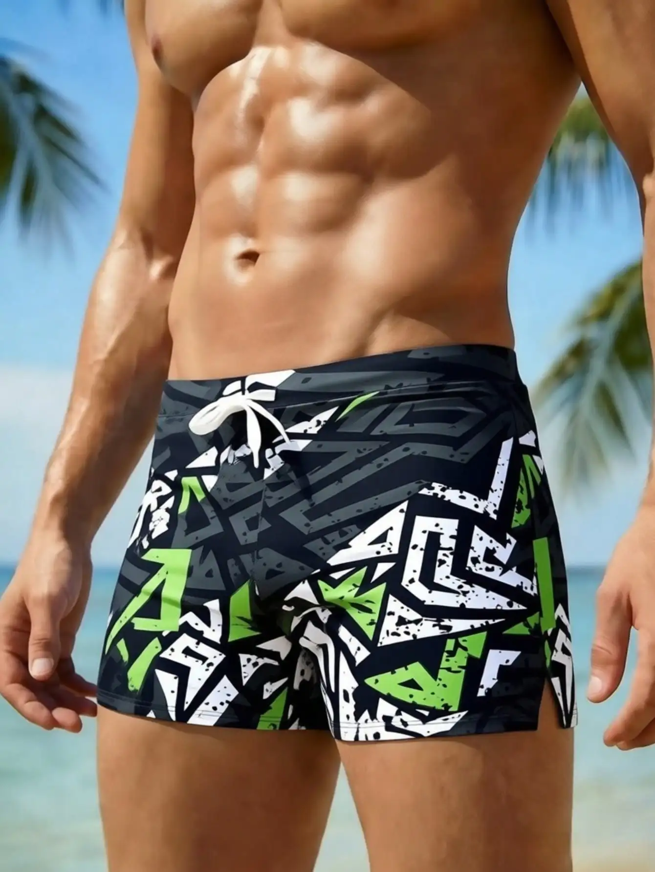 Men's Fashion Printed Pattern  - огляд і ціна Bamboo Fiber Trunk