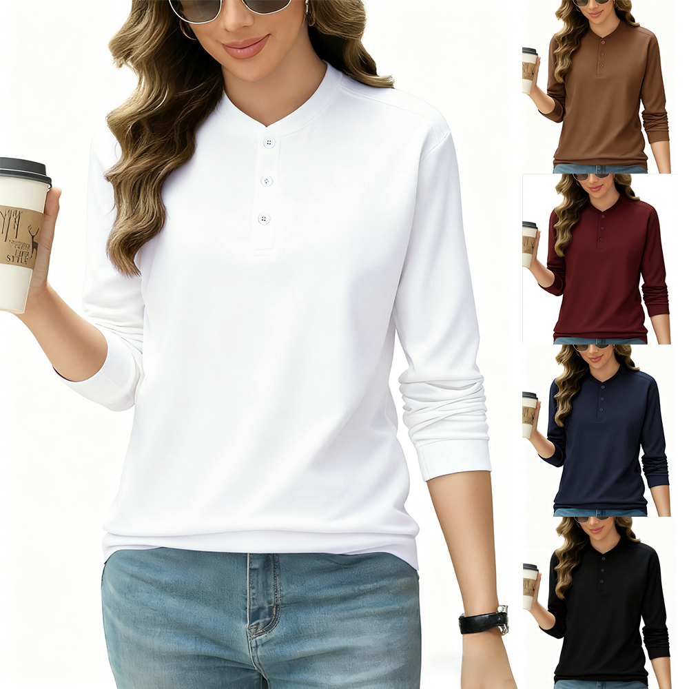 2026 NEW Solid Cotton Henley S - огляд і ціна Undershirt Crew Neck