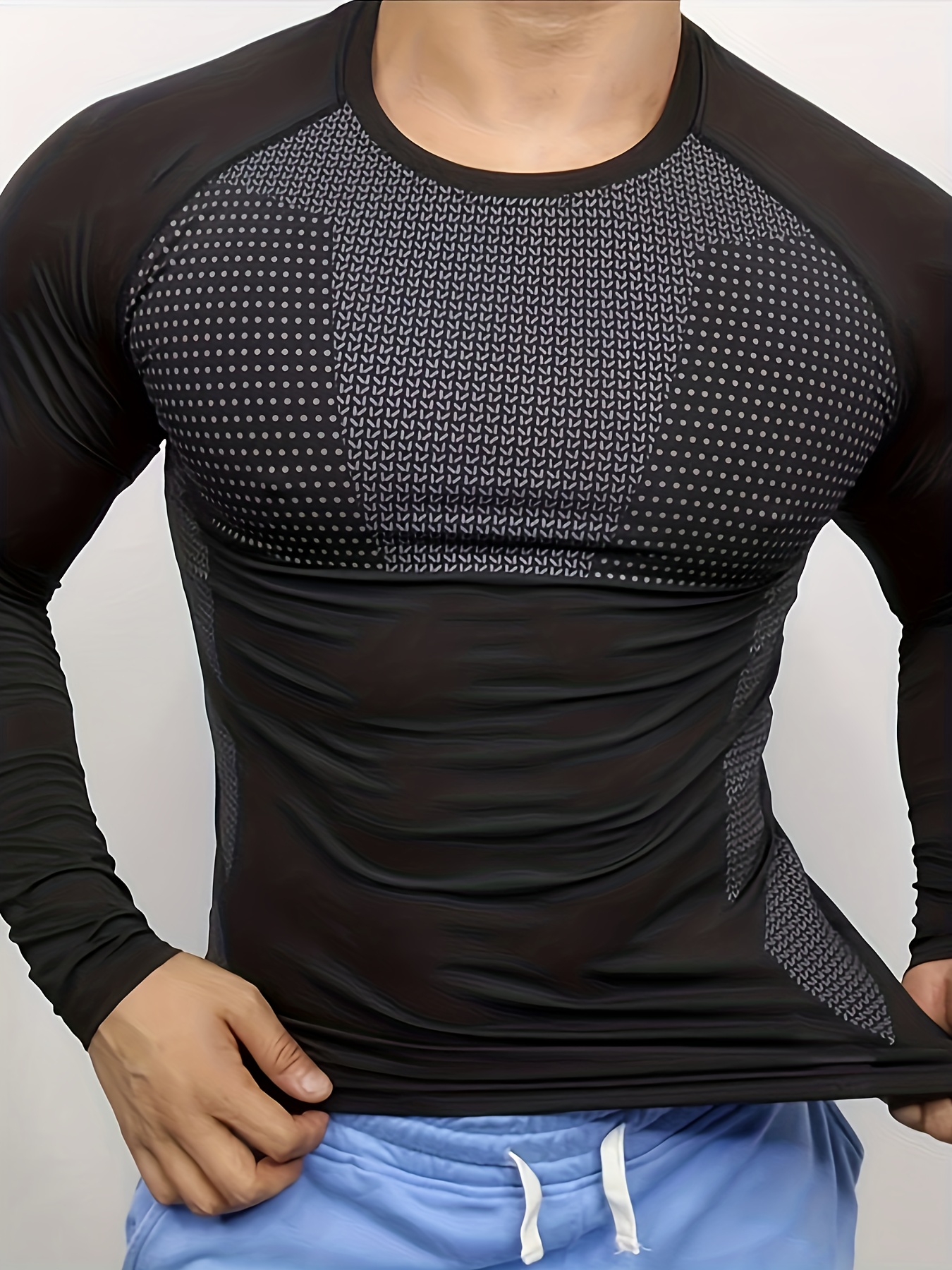 Men's autumn and winter thick  - огляд і ціна T Shirt Tight Fit
