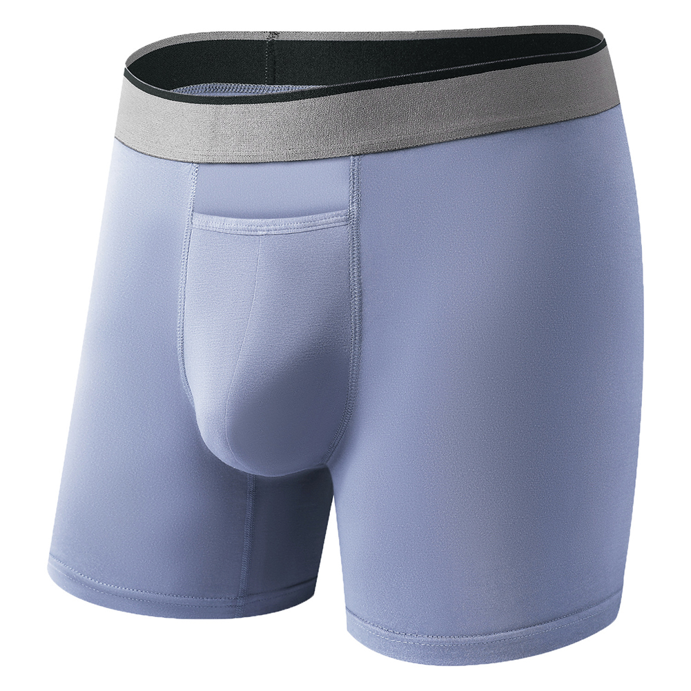 1pc Men Long Leg Shorts Soft U - огляд і ціна Long Leg Trunk Men