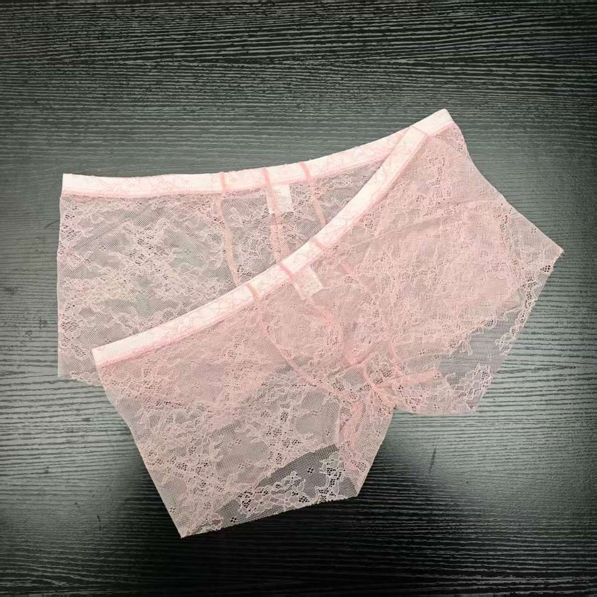 2PCS PACK Man's Pink Lace Brie - огляд і ціна Boxer Brief Pack Cotton