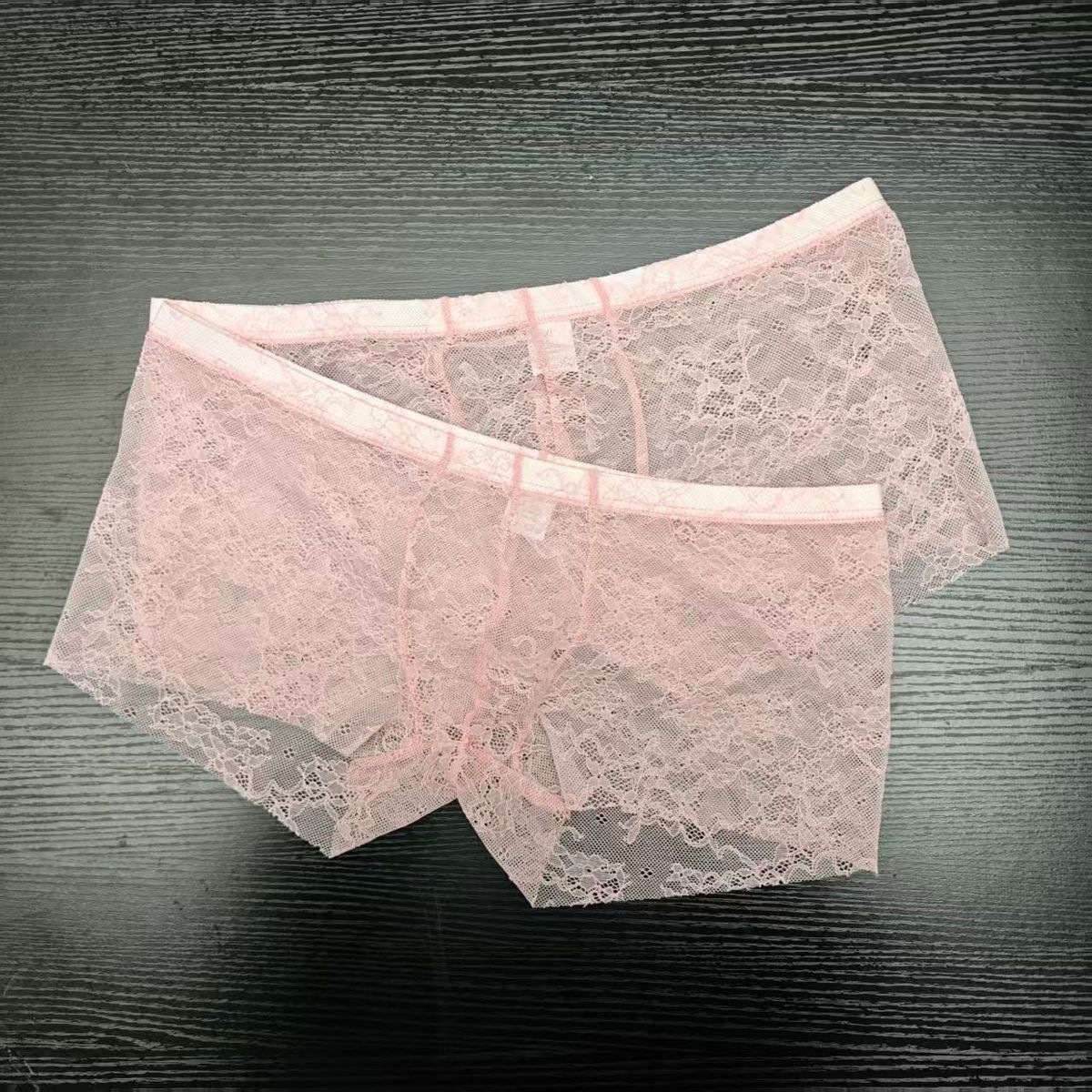 2PCS PACK Man's Pink Lace Brie - огляд і ціна Boxer Brief Pack Cotton