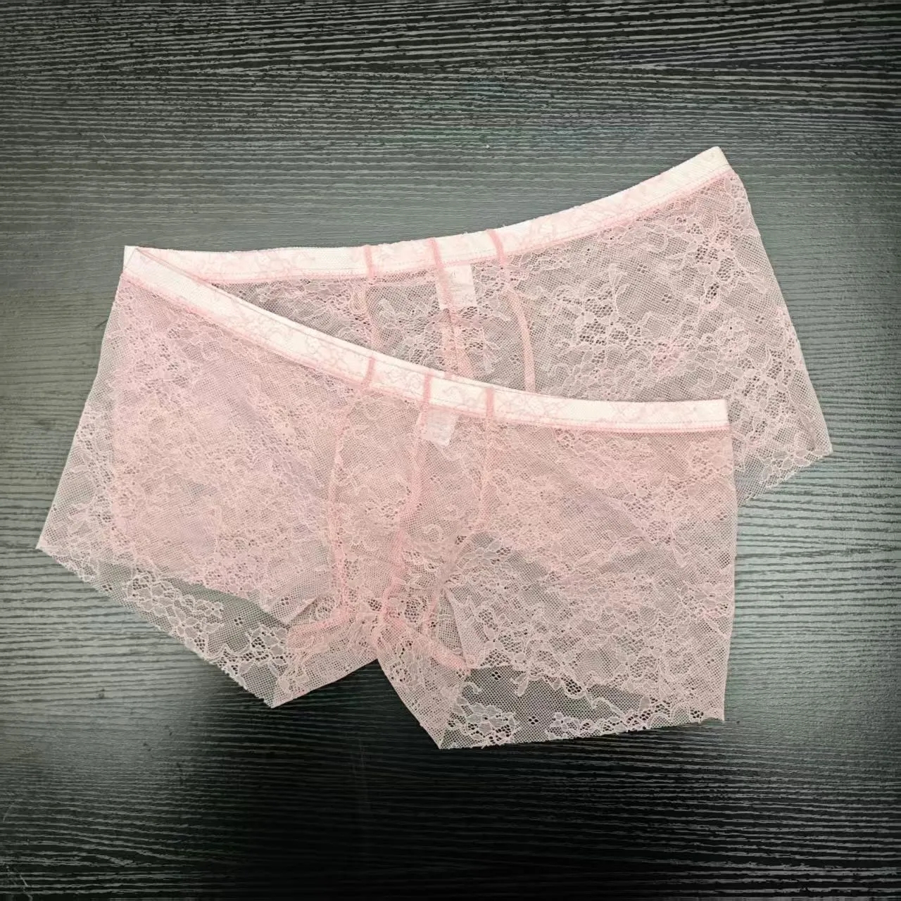 2PCS PACK Man's Pink Lace Brie - огляд і ціна Boxer Brief Pack Cotton