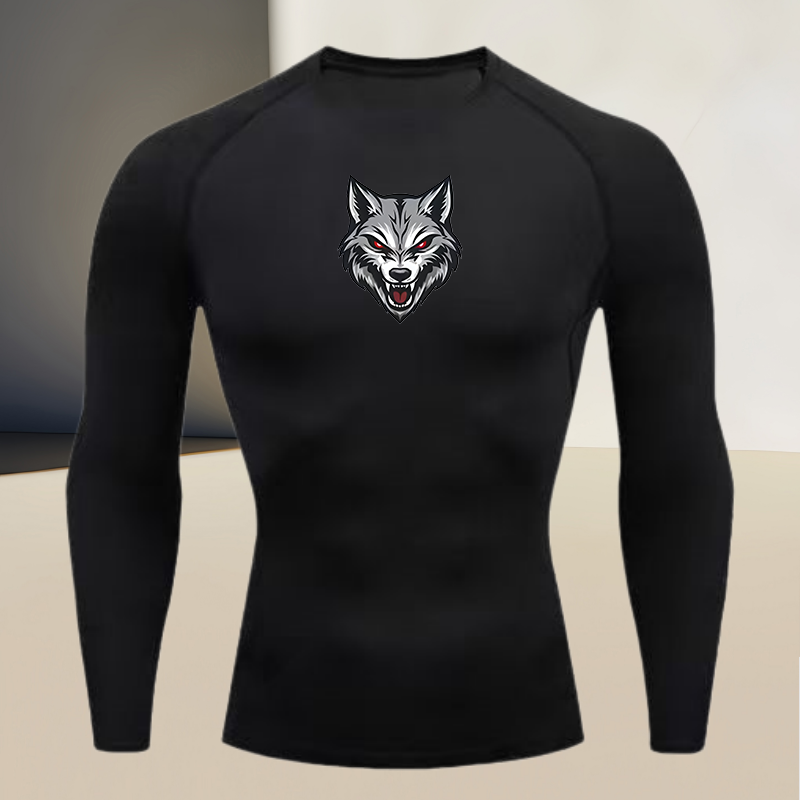 Men's long sleeved round neck  - огляд і ціна T Shirt Tight Fit