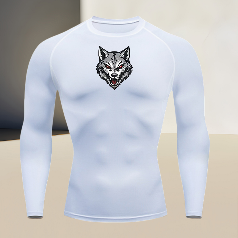 Men's long sleeved round neck  - огляд і ціна T Shirt Tight Fit