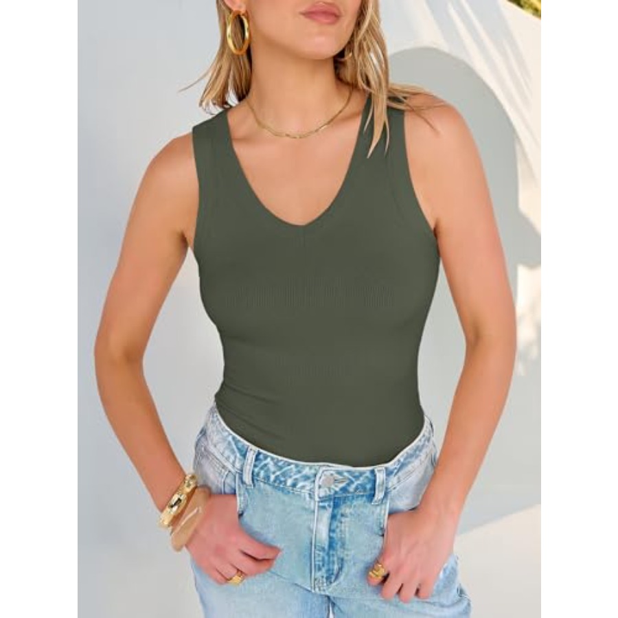 ANRABESS Tank Tops for Women V - огляд і ціна Tank Top Ribbed