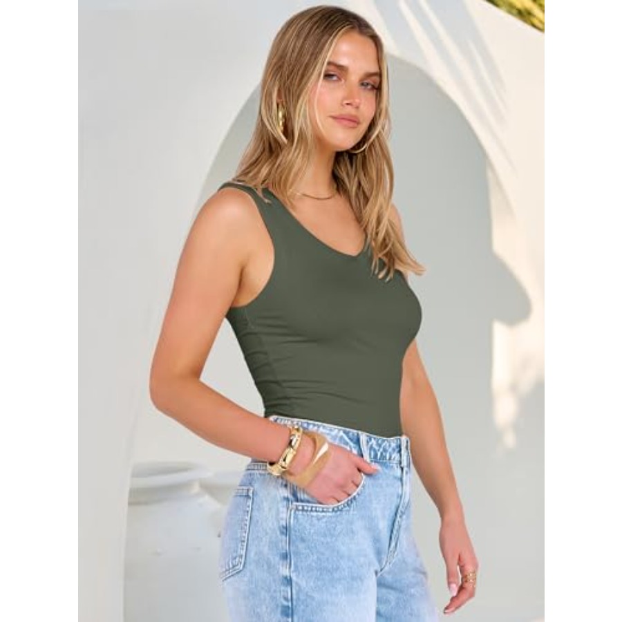 ANRABESS Tank Tops for Women V - огляд і ціна Tank Top Ribbed