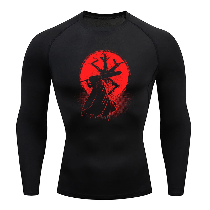 Sportswear for Men Gym Anime B - огляд і ціна T Shirt Tight Fit
