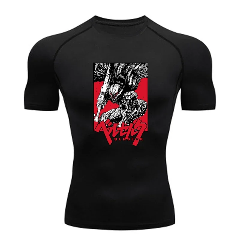 Sportswear for Men Gym Anime B - огляд і ціна T Shirt Tight Fit