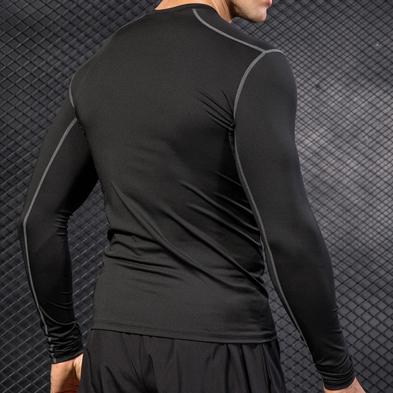 Men's Running Sports Long Slee - огляд і ціна T Shirt Tight Fit