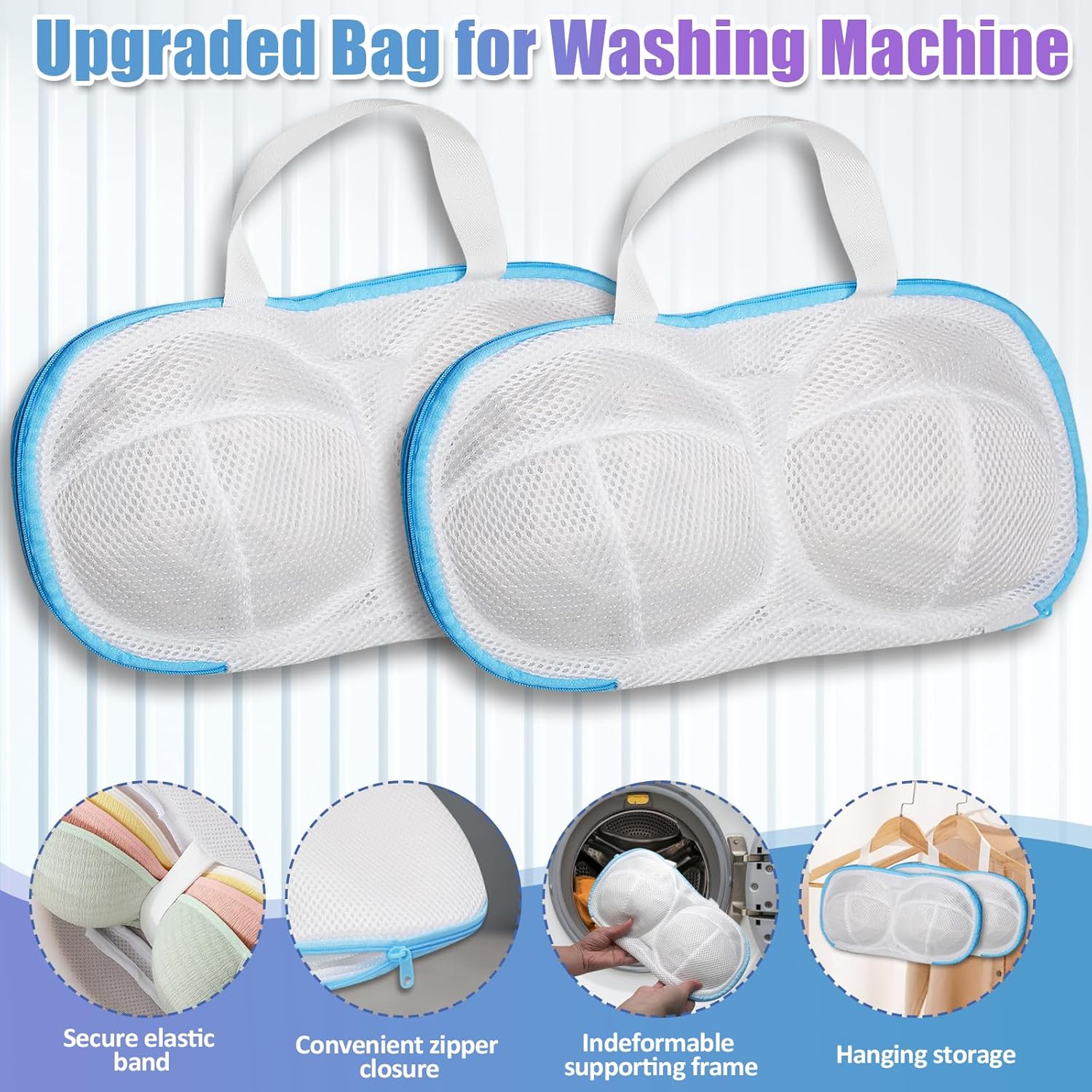 2-Pack Bra Wash Bags- Non-Defo - огляд і ціна Multi Pack Underwear