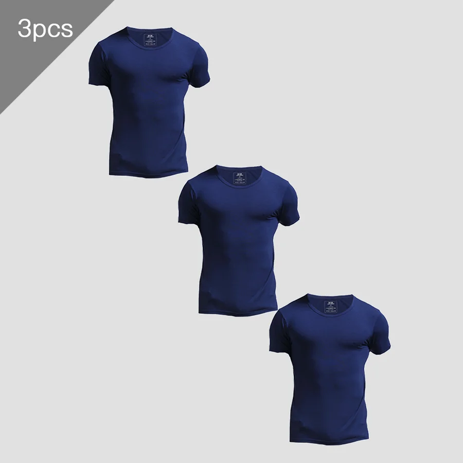 3PCS Men's Summer Short Sleeve - огляд і ціна Undershirt Crew Neck