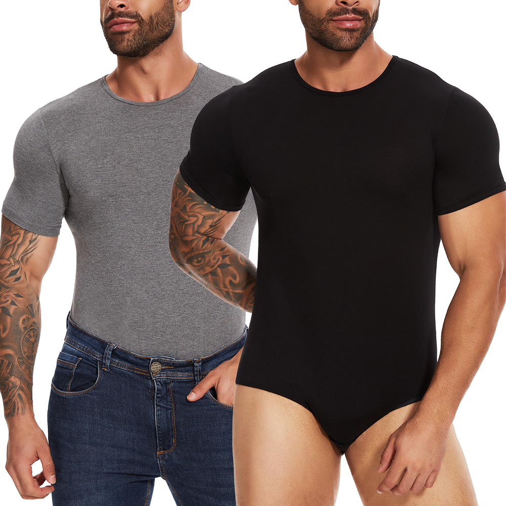 Short Sleeve Full Body Shaper  - огляд і ціна Undershirt Crew Neck