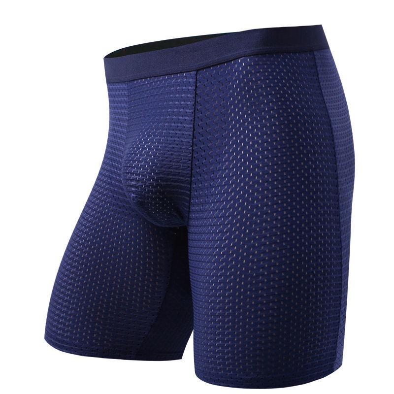 Men's Boxers Shorts Ice Silk M - огляд і ціна Long Leg Trunk Men