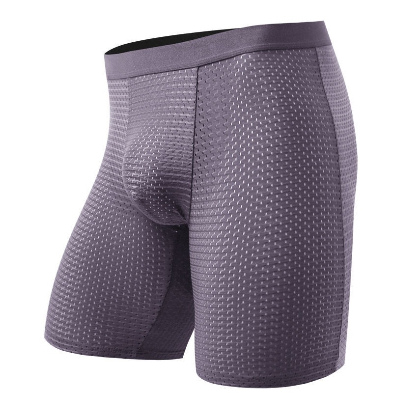 Men's Boxers Shorts Ice Silk M - огляд і ціна Long Leg Trunk Men