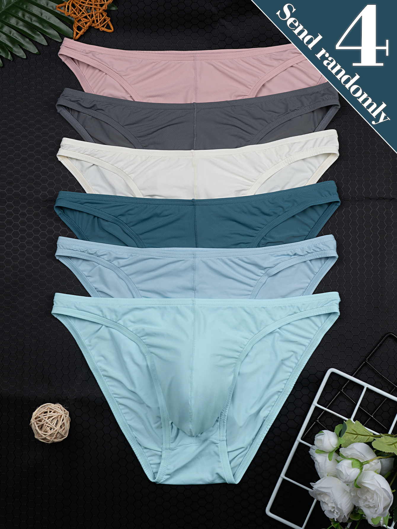 4-Pack Random Color Men's New  - огляд і ціна Multi Pack Underwear