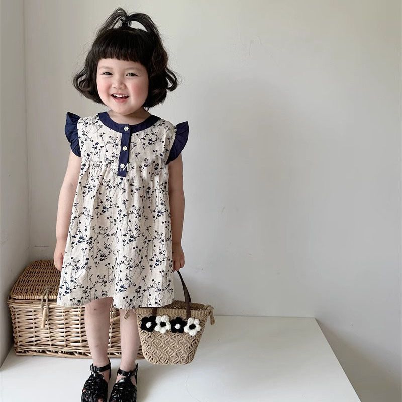 Girls summer floral dress 2024 - огляд і ціна Undershirt Crew Neck