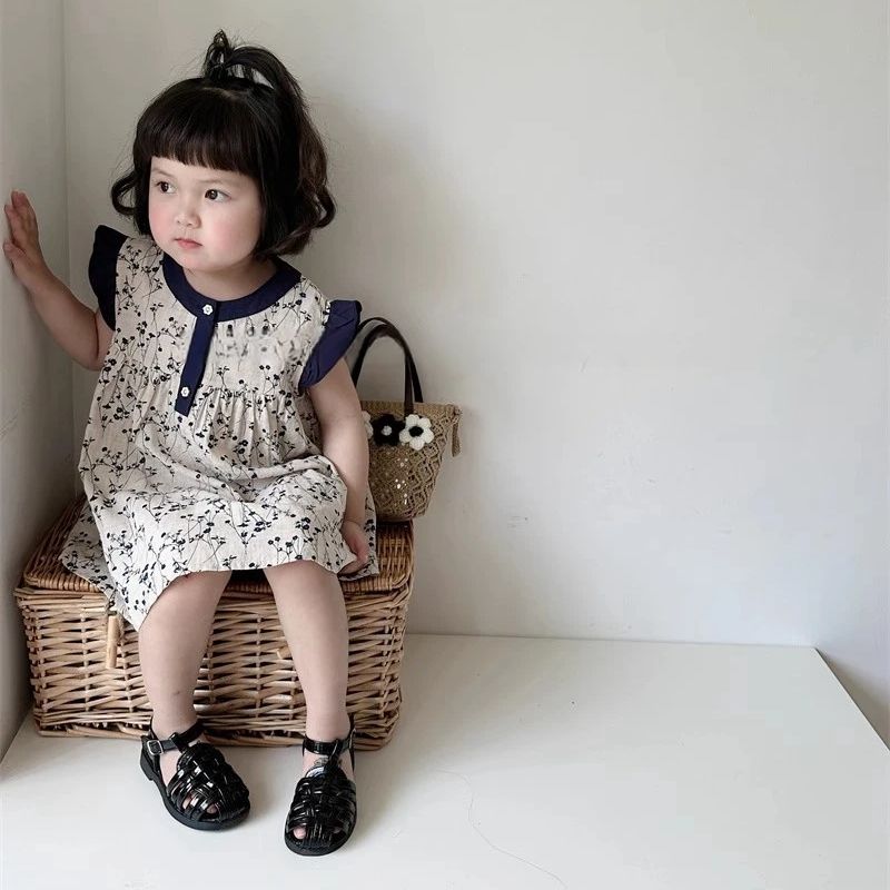 Girls summer floral dress 2024 - огляд і ціна Undershirt Crew Neck