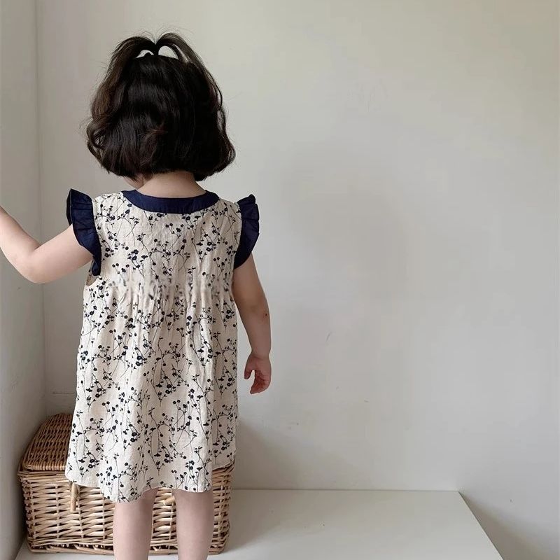 Girls summer floral dress 2024 - огляд і ціна Undershirt Crew Neck