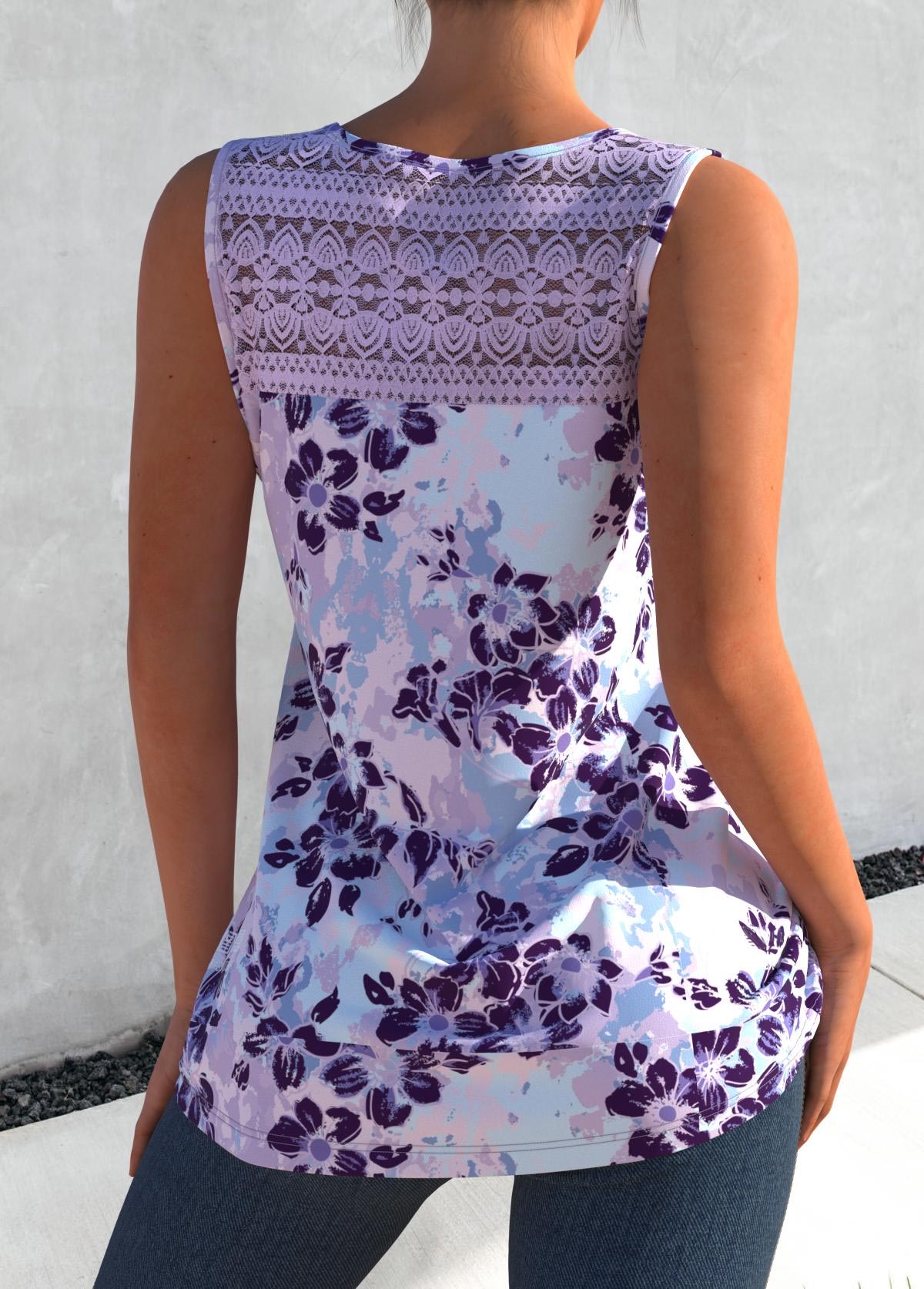 Plus Size Cross Strap Floral P - огляд і ціна Suspender Tank Top