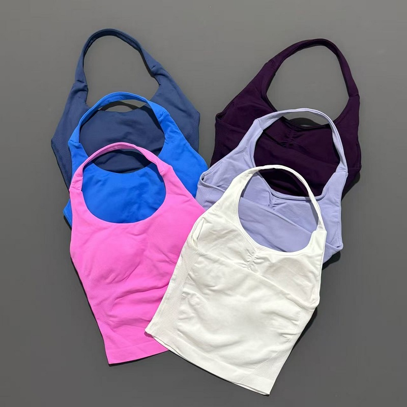 Yoga Tank Top Women Seamless O - огляд і ціна Suspender Tank Top
