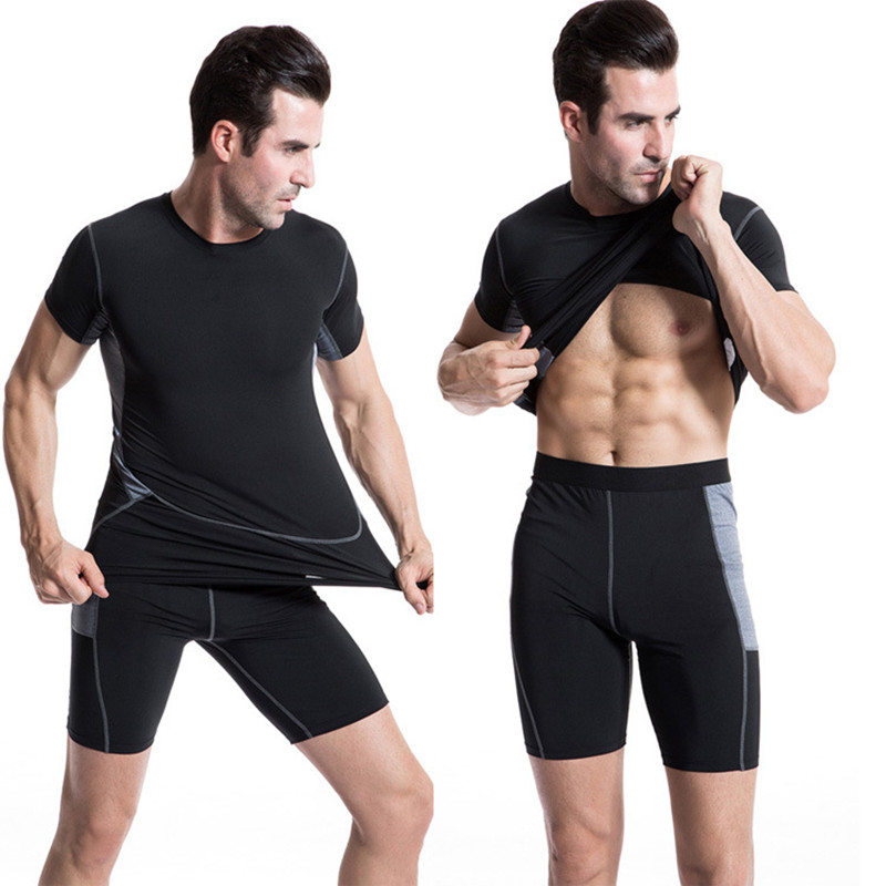 Men Top Sports T-Shirts Compre - огляд і ціна T Shirt Tight Fit