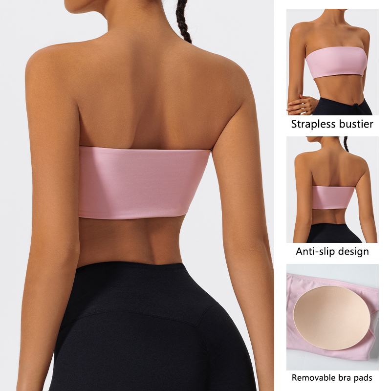 Strapless Sports Bra Gym Crop  - огляд і ціна Quick Dry Underwear