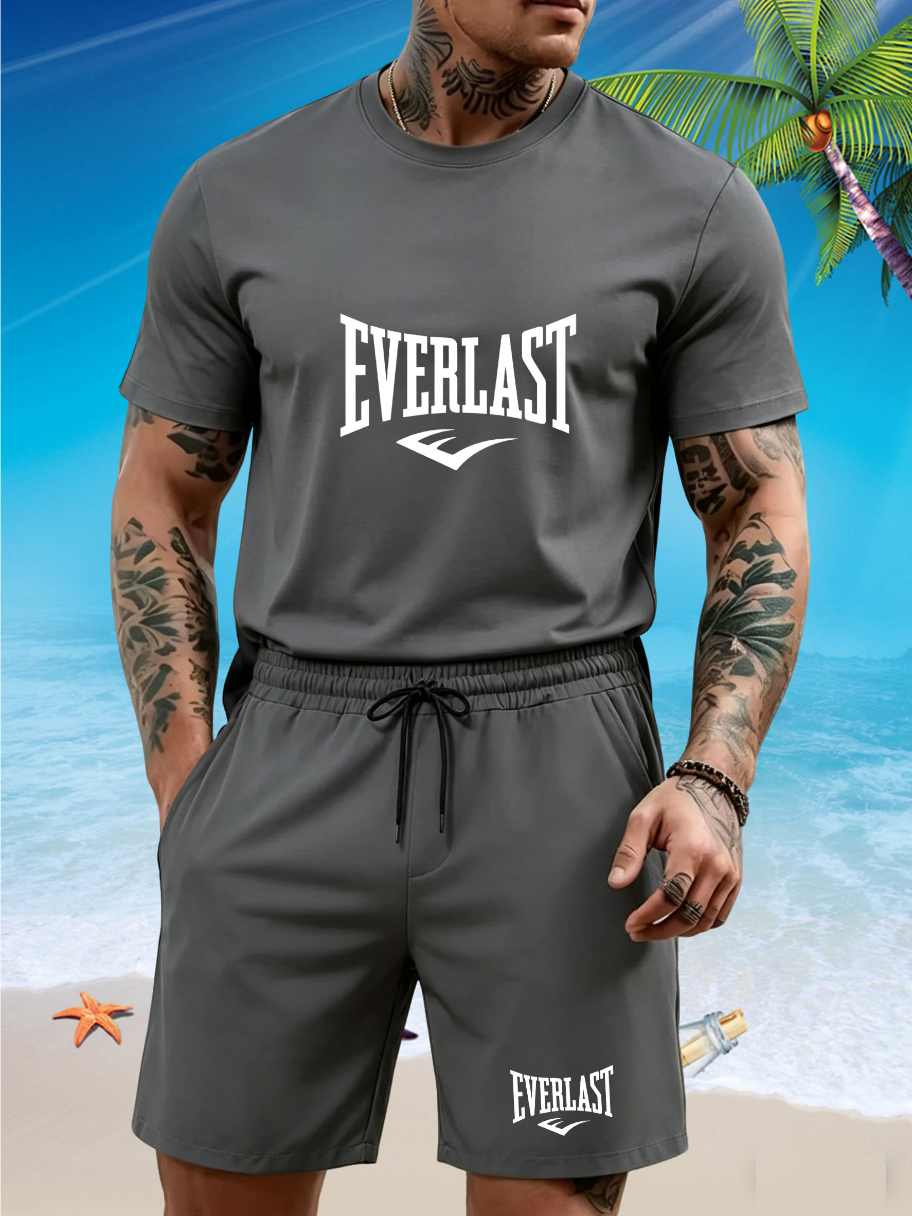 New men's slim fit T-shirt set - огляд і ціна T Shirt Tight Fit