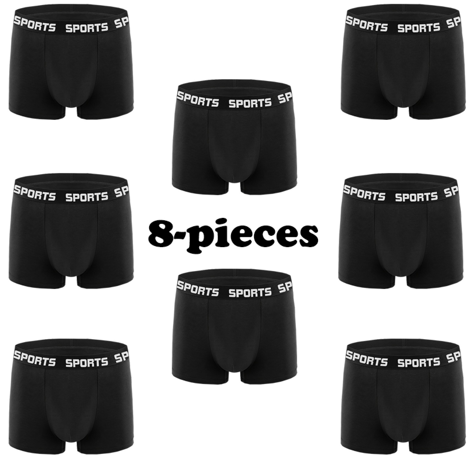 Supreme Comfort 8-Pack Men's S - огляд і ціна Performance Boxer Sport