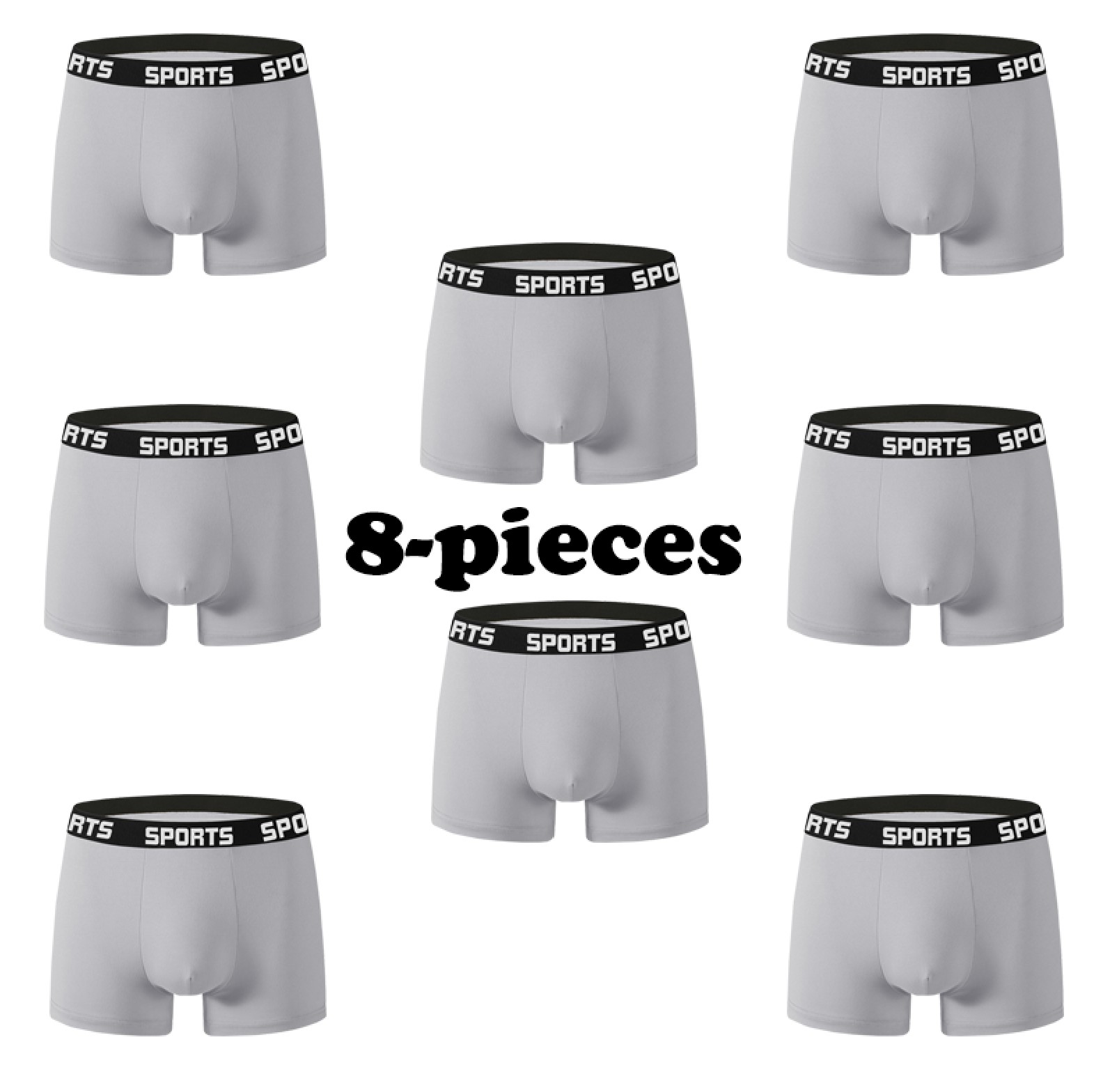 Supreme Comfort 8-Pack Men's S - огляд і ціна Performance Boxer Sport