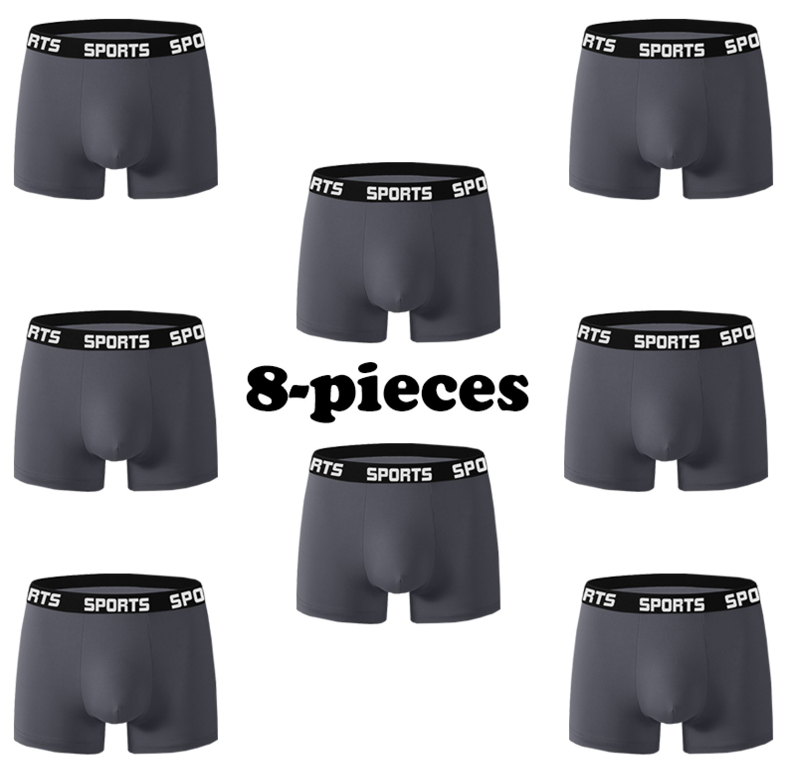 Supreme Comfort 8-Pack Men's S - огляд і ціна Performance Boxer Sport