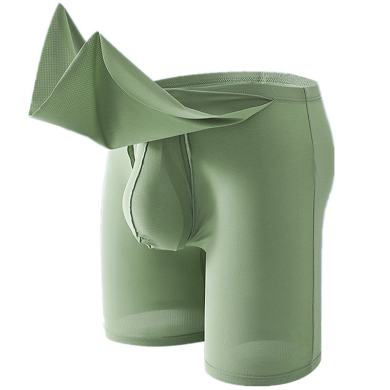 Men Underwear Cueca Solid Ice  - огляд і ціна Long Leg Trunk Men