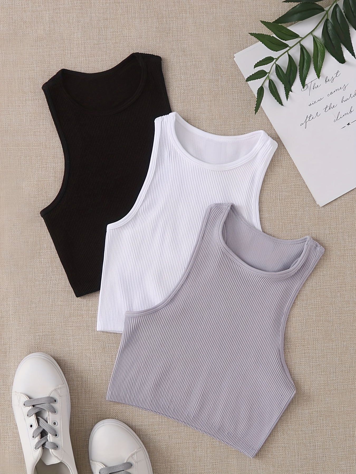 Ribbed Seamless Sports Bra Tan - огляд і ціна Tank Top Ribbed