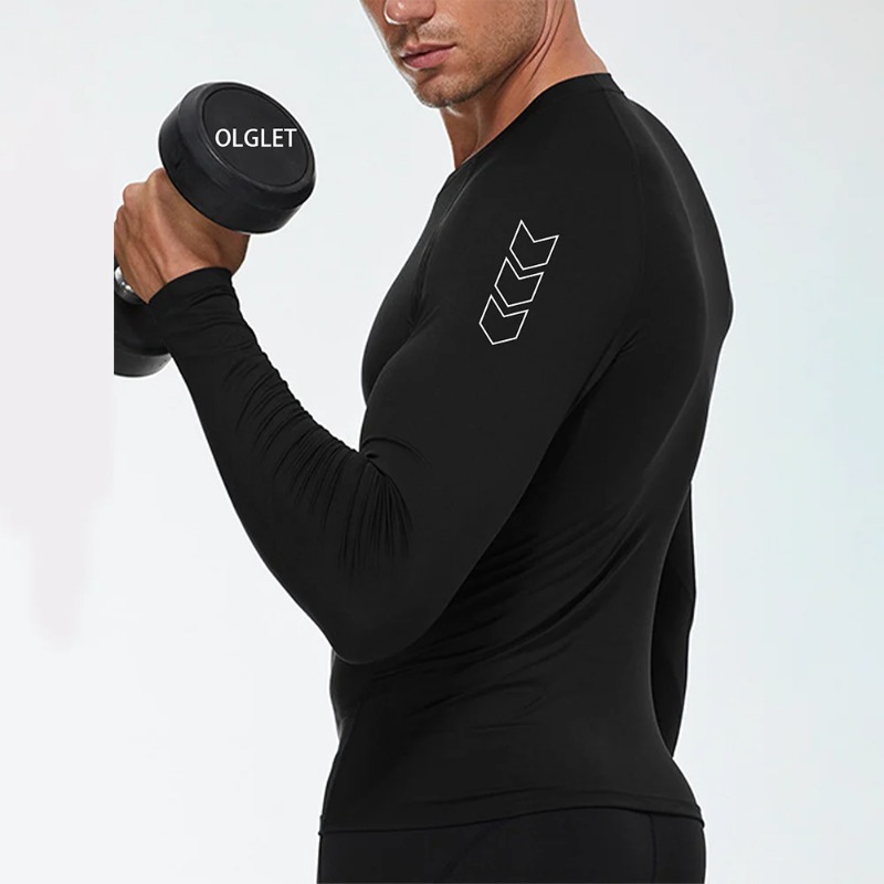 Men Quick-dry T-shirt Long Sle - огляд і ціна Base Layer Top