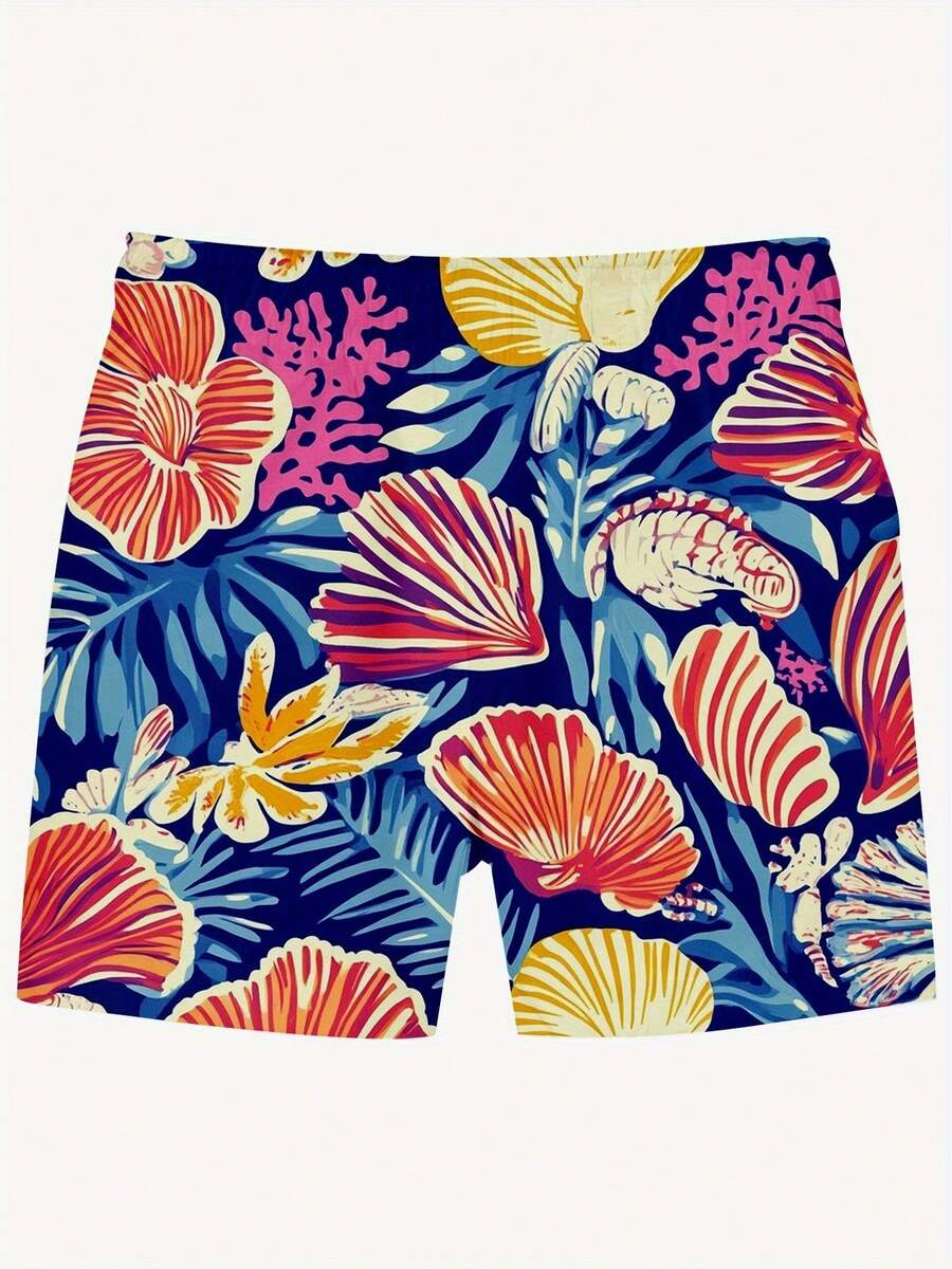 Mens Blue Tropical Ocean Flowe - огляд і ціна Trunk Breathable Men