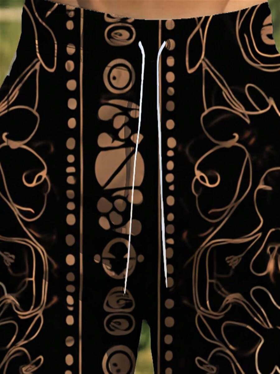 Mens Abstract Geometric Print  - огляд і ціна Trunk Breathable Men