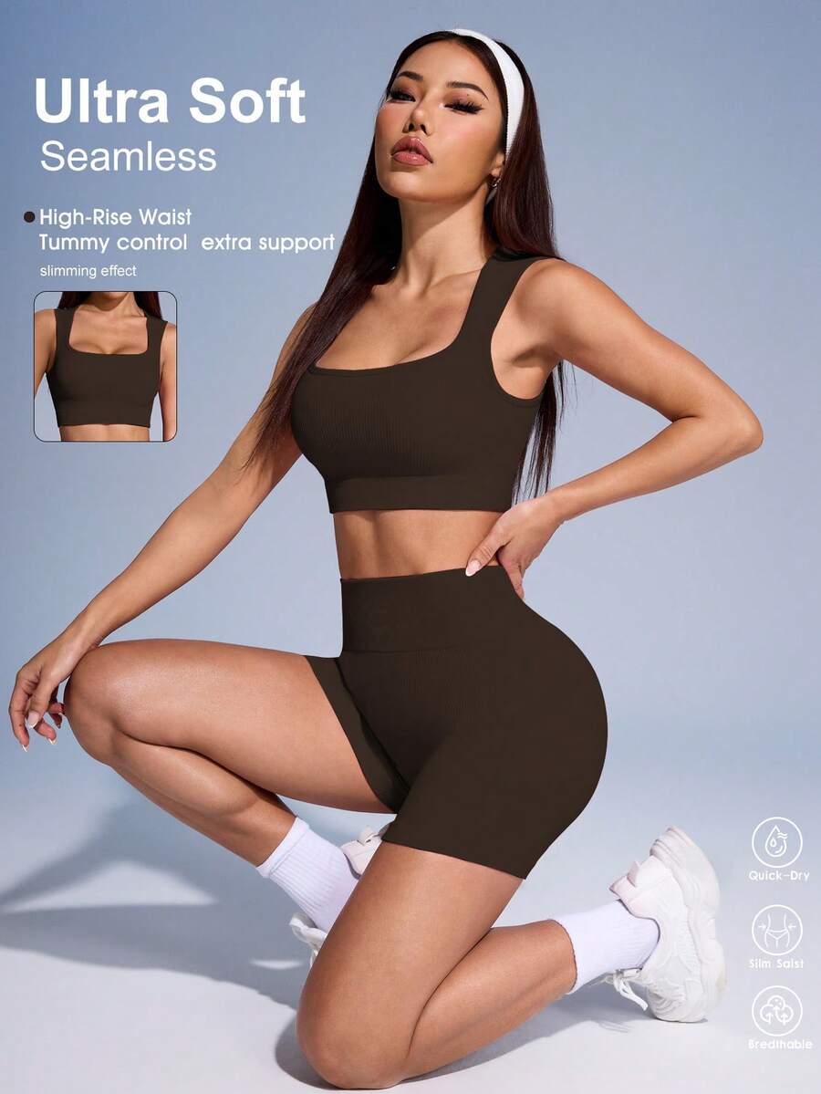 Ribbed Cropped Tank Top And Hi - огляд і ціна Tank Top Ribbed